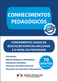 apostila SEDF Educacao Especial Inclusiva Papel Professor FLEEIPP capa - Professor Temporário SEDF 2016: Inscrições abertas