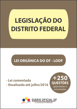 apostila SEDF Lei Organica DF LODF capa - Professor Temporário SEDF 2016: Inscrições abertas