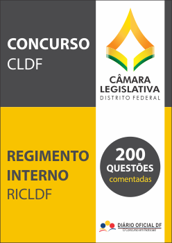 simulado CLDF Regimento Interno RICLDF capa - Concurso CLDF 2017: Análise do concurso é enviada ao MP de Contas