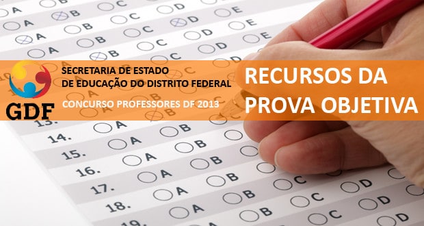 Concurso do IBFC para SEDF: Recursos da prova objetiva Concurso do IBFC para SEDF: Recursos da prova objetiva
