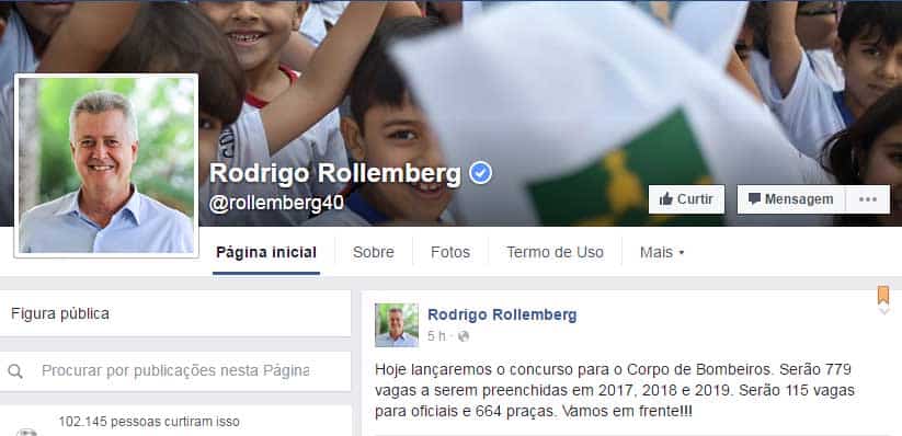 concurso publico cbmdf 2016 governador rollemberg - Concurso Bombeiros DF CBMDF 2016: Rollemberg anuncia edital para hoje (1&ordm; de julho)
