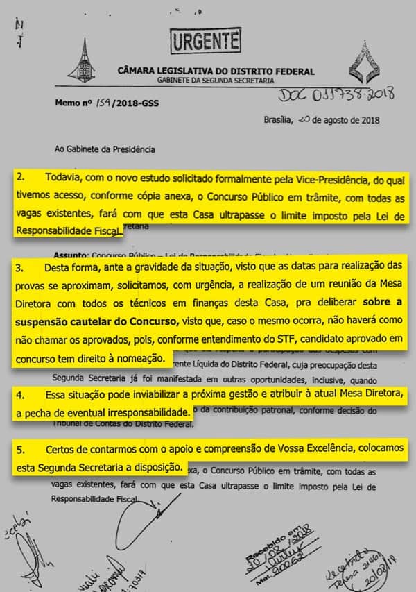 WhatsApp Image 2018 08 29 at 20.09.54 - Concurso CLDF 2018: Secretaria da Câmara pede suspensão do concurso