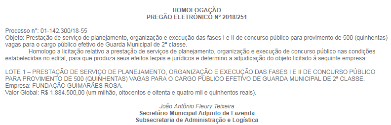 concurso guarda municipal bh banca organizadora - Concurso Guarda Municipal BH: Banca definida. São 500 vagas!