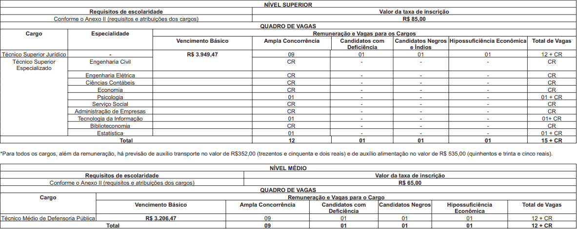 CARGOS Concurso DPE RJ 2018 2019 - Concurso DPE RJ 2019: Inscrições Prorrogadas para 27 vagas para níveis médio e superior!