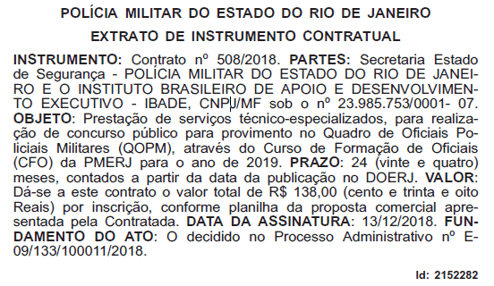 Concurso PM RJ Oficiais 2018/2019: IBADE é definida organizadora! concurso pm rj oficiais 2018 2019 organizadora ibade - Concurso PM RJ Oficiais 2018/2019: IBADE é definida organizadora!
