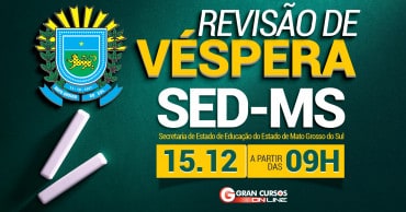 revisao de vespera sed ms - Concurso SED MS 2018: Veja AQUI o local de provas para Professor