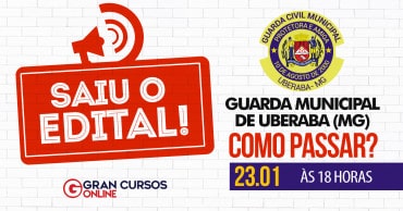 como passar guarda municipal de uberaba - Concurso Guarda Municipal de Uberaba MG: SAIU o Edital com 100 vagas!