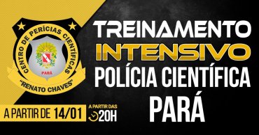 treinamento intensivo policia cientifica do estado do para - Concurso Polícia Científica do Pará: Inscrições Abertas para 95 vagas. Iniciais de até R$ 8,5 mil!