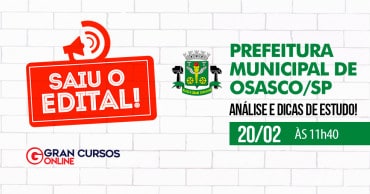 como passar prefeitura de osasco sp saiu o edital - Concurso Prefeitura de Osasco SP: Saiu o Edital com 724 vagas para Professor!