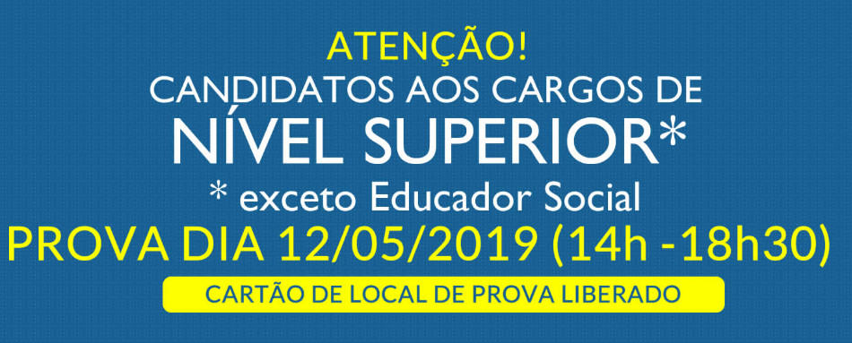 convocacao para provas sedest - Concurso SEDEST: Divulga Cartão com local de provas para Cargos de nível superior