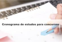 Cronograma de estudos para concursos