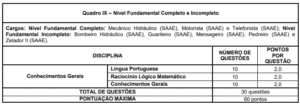 Quadro 9 do concurso da Prefeitura de Formiga MG 300x104 - Concurso Prefeitura de Formiga-MG: Inscrições Abertas para 413 vagas de todos os níveis