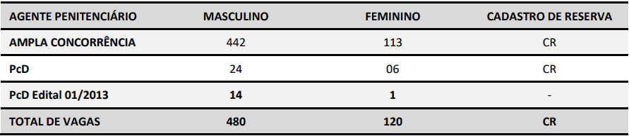 cargos concurso deap sc - Concurso Deap-SC: Inscrições até quarta (13) para 600 vagas para Agente Penitenciário