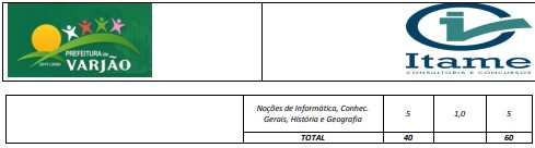 PREFEITURA VARJAO GO - Concurso Prefeitura VARJÃO GO