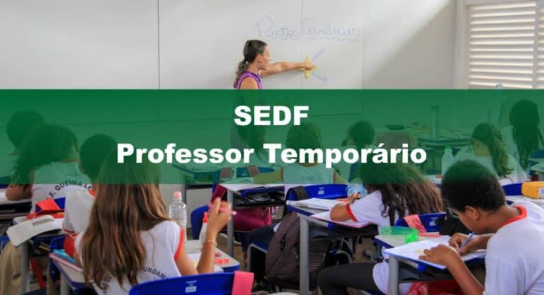 Concurso SEDF Professor Temporário: Processo será em janeiro de 2021 Concurso SEDF Professor Temporário: Processo será em janeiro de 2021