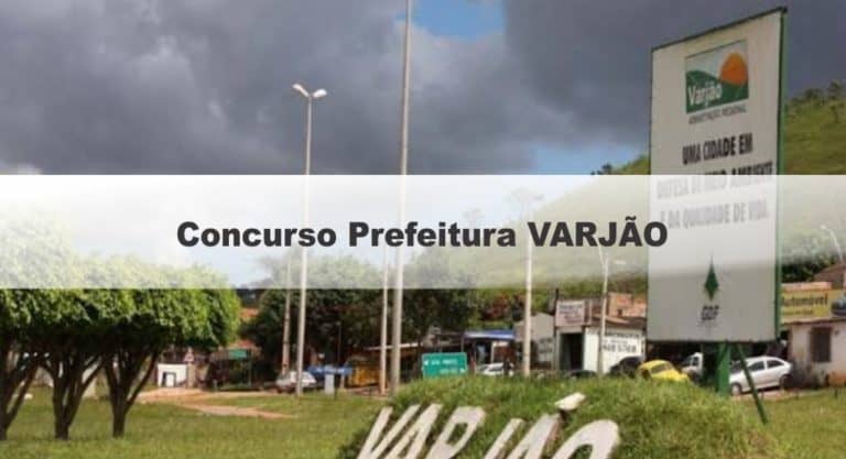 Concurso Prefeitura VARJÃO GO Concurso Prefeitura VARJÃO GO