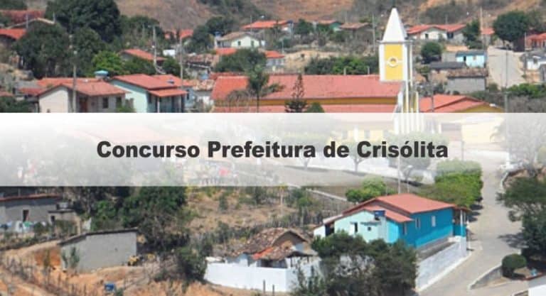 Concurso Prefeitura de Crisólita MG: Inscrições Encerradas Concurso Prefeitura de Crisólita MG: Inscrições Encerradas