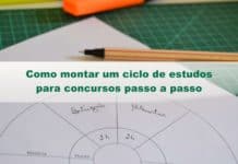 Como montar um ciclo de estudos para concursos passo a passo