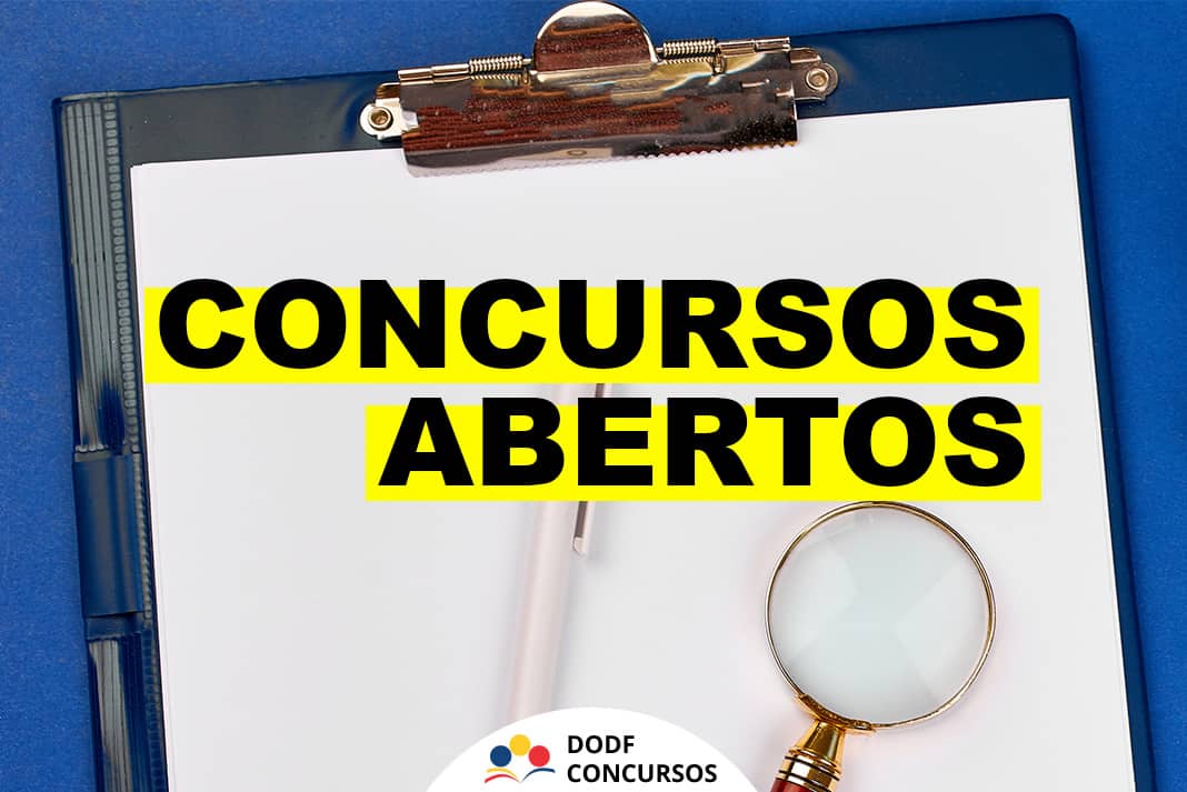 Lista de Concursos Abertos em todo o Brasil. Vagas para todos os níveis!