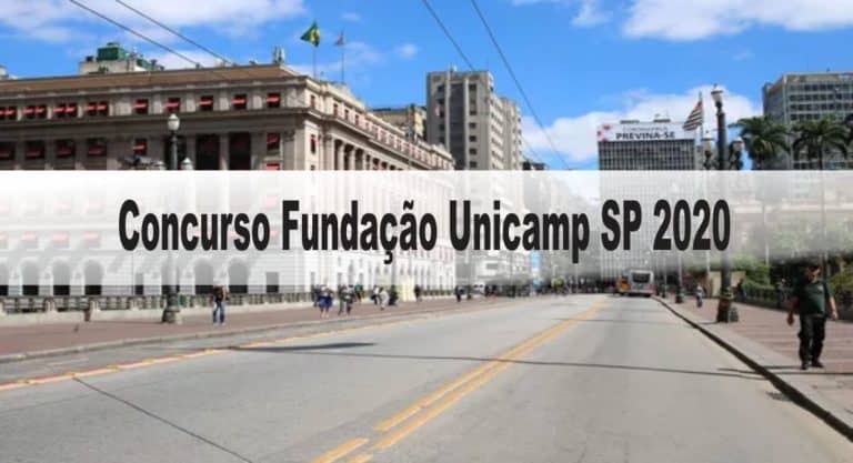 Concurso Fundação Unicamp SP 2020: Inscrições encerradas! Concurso Fundação Unicamp SP 2020: Inscrições encerradas!