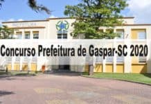 Concurso Prefeitura de Gaspar-SC 2020