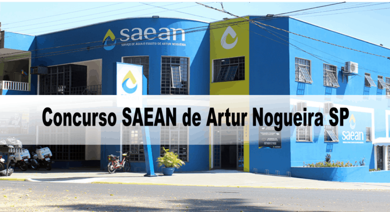 Concurso SAEAN de Artur Nogueira SP: Inscrições encerradas Concurso SAEAN de Artur Nogueira SP: Inscrições encerradas