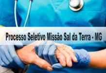 Processo Seletivo Missão Sal da Terra - MG