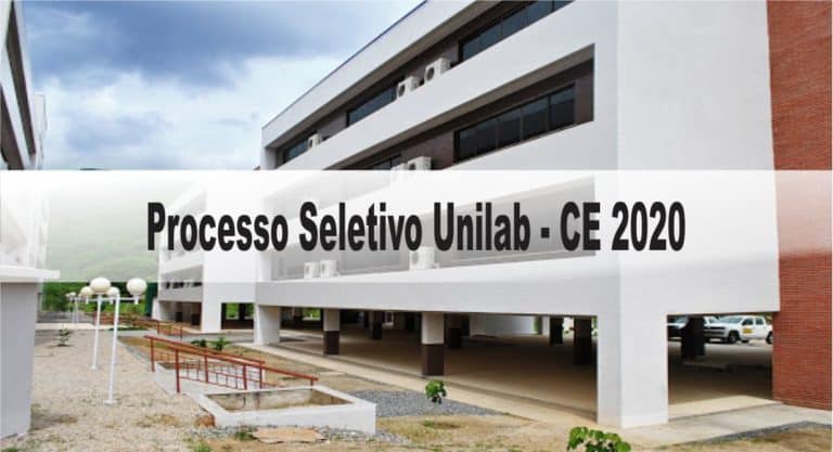 Processo Seletivo Unilab – CE 2020: Inscrições encerradas! Processo Seletivo Unilab – CE 2020: Inscrições encerradas!