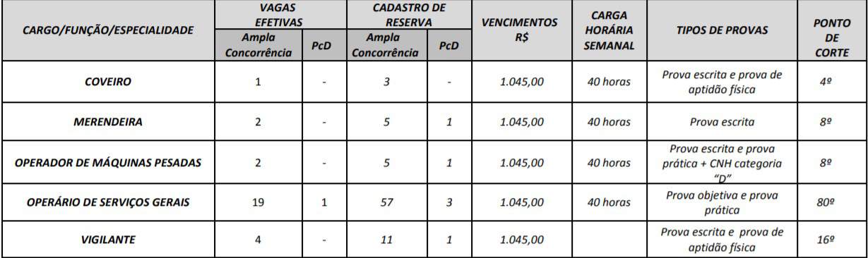 Concurso Prefeitura e Câmara de Itauçu GO cargos 1 28 - Concurso Prefeitura e Câmara de Itauçu GO
