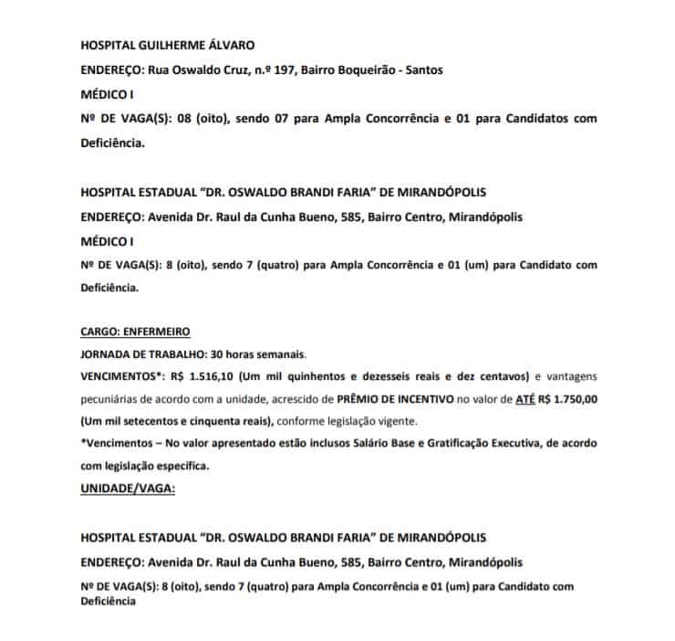 titulos 3 1 - Processo Seletivo CSS-SP 2020: Inscri&ccedil;&otilde;es encerradas