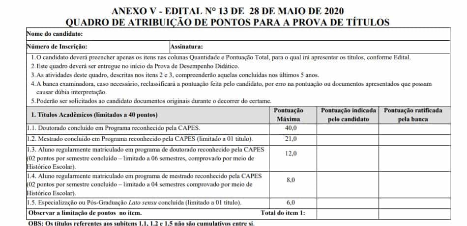 Processo Seletivo IF Goiano 2020: Inscrições encerradas titulos 4 - Processo Seletivo IF Goiano 2020: Inscrições encerradas