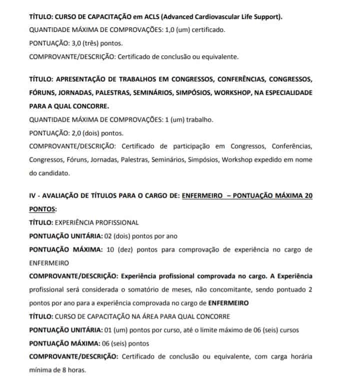 titulos.3 1 - Processo Seletivo CSS-SP 2020: Inscri&ccedil;&otilde;es encerradas