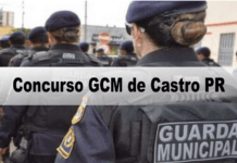 Concurso GCM de Castro PR