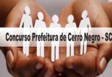 Concurso Prefeitura de Cerro Negro - SC 2020