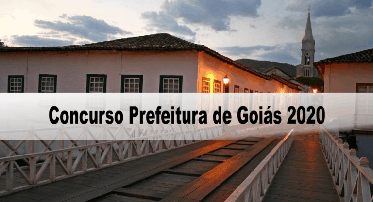 Concurso Prefeitura de Goiás 2020: Inscrições encerradas Concurso Prefeitura de Goiás 2020: Inscrições encerradas