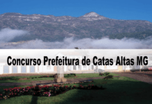 Concurso da Prefeitura de Catas Altas MG