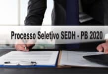 Processo Seletivo SEDH - PB 2020