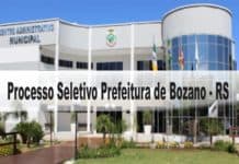 Processo Seletivo Prefeitura de Bozano - RS