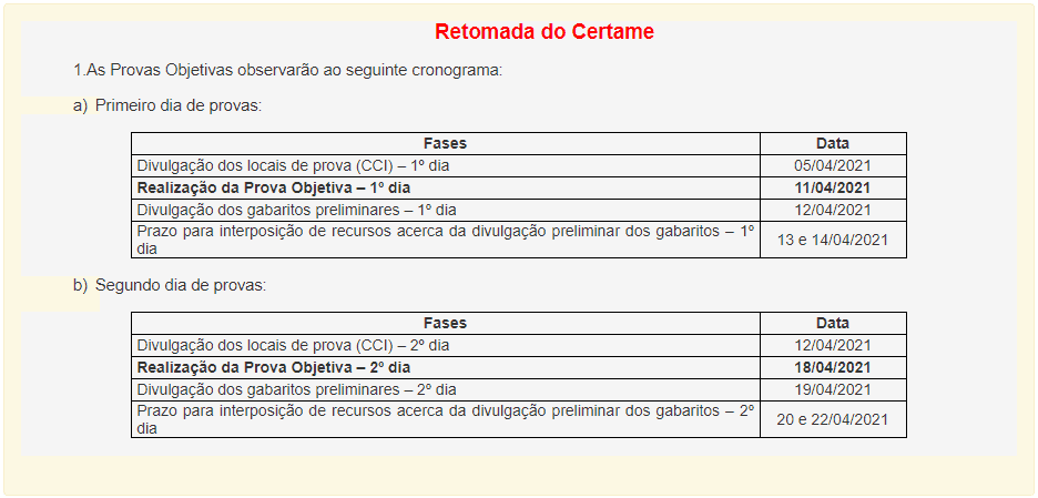 provas objetivas 1 23 - Concurso FUNASG RJ: Provas dia 11/04/2021