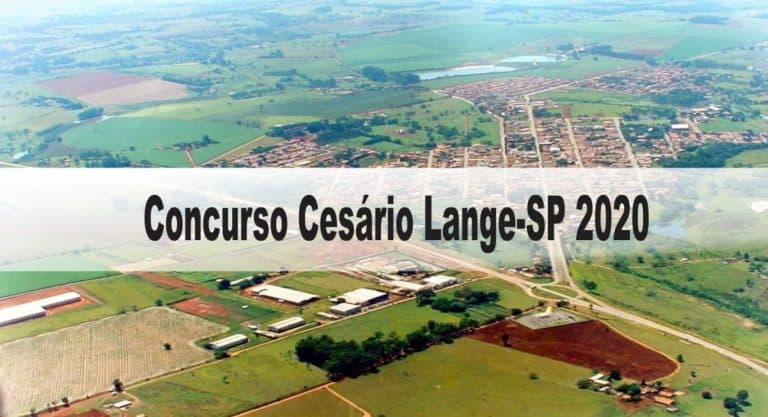 Concurso Cesário Lange-SP: Provas em Março de 2021 Concurso Cesário Lange-SP: Provas em Março de 2021