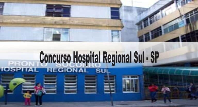 Concurso Hospital Regional Sul-SP Concurso Hospital Regional Sul-SP
