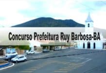 Concurso Prefeitura Ruy Barbosa-BA 2020