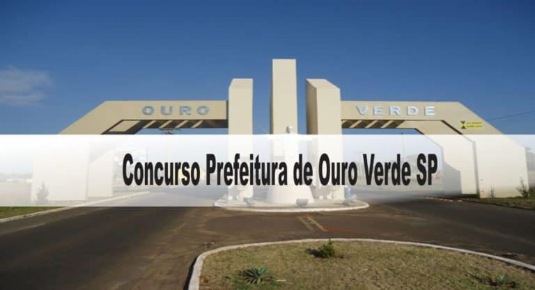 Concurso Prefeitura de Ouro Verde SP Concurso Prefeitura de Ouro Verde SP
