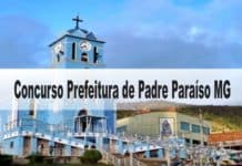 Concurso Prefeitura de Padre Paraíso MG