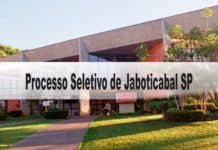Processo Seletivo Simplificado Prefeitura de Jaboticabal SP