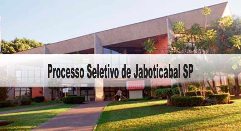 Processo Seletivo Simplificado Prefeitura de Jaboticabal SP Processo Seletivo Simplificado Prefeitura de Jaboticabal SP