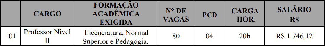 cargos 1 201 - Concurso Prefeitura Ruy Barbosa-BA 2020