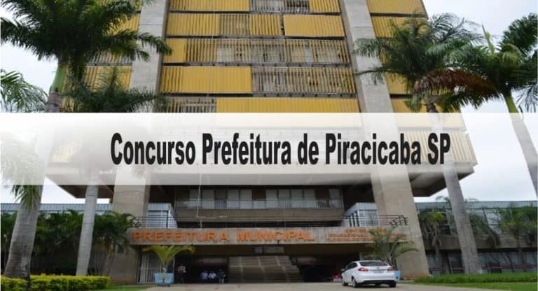 Concurso Prefeitura de Piracicaba SP Concurso Prefeitura de Piracicaba SP