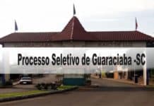 Processo Seletivo Prefeitura de Guaraciaba-SC