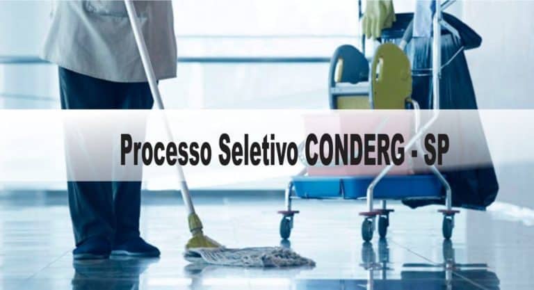 Processo Seletivo CONDERG SP Processo Seletivo CONDERG SP